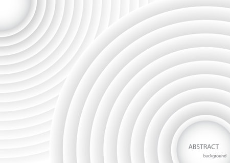 Abstract white and gray background. Minimal Graphic Design. White Geometric Wallpaper.のイラスト素材