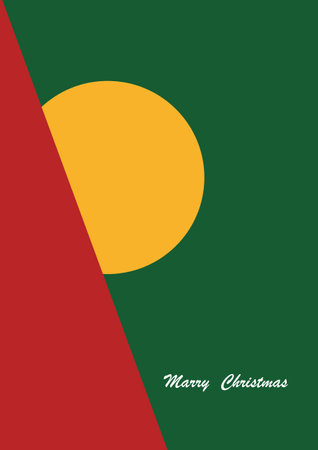 christmas greeting cards with xmas decoration. Winter Holiday Posters or banners design, Holidays art templates.のイラスト素材