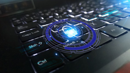 internet security and data protection concept, blockchain and cybersecurity. data protection cyber...