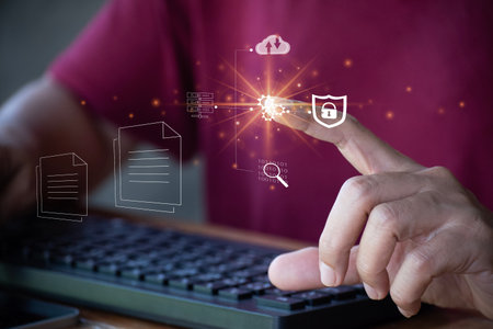 Online business contract Electronic signature, e-signing, digital document management, paperless...