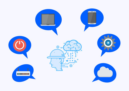 Digital transformation technology strategy, IoT, internet of things. transformation of ideas and the...