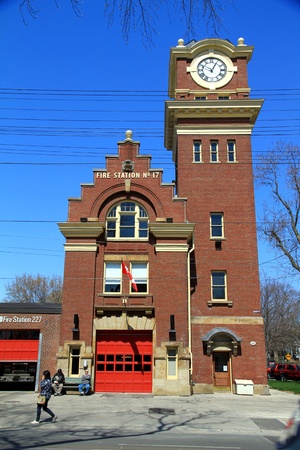 A fires station in Toronto, Ontarioのeditorial素材