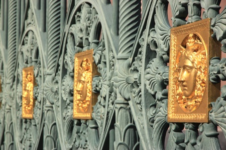 The access gate to the Royal Palace in Turin, Italyの写真素材