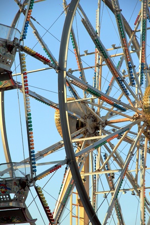 Architectural details of a Ferris Wheel in Canadaのeditorial素材