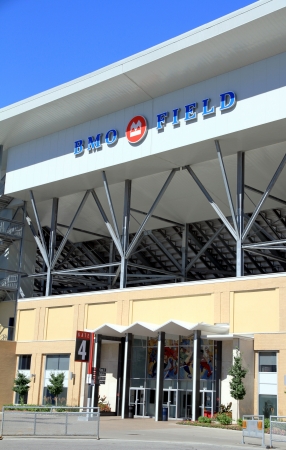 Toronto, Canada, August 6, 2012 - The BMO Field stadium in Torontoのeditorial素材
