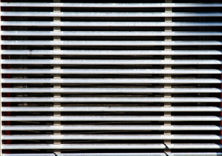 The front grille of a Freightliner truckの写真素材