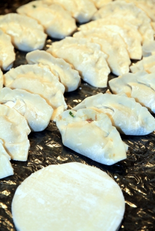 Chinese Jiaozi  dumplings  の写真素材