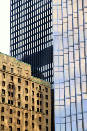 Modern and old architecture in Torontoの写真素材