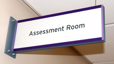 An assessment room in a hospitalの写真素材