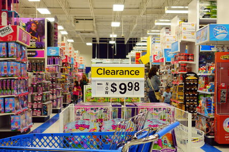 Toys  R  Us store on September 7, 2013 in Toronto  There are 875 Toys   Us in the United States and more than 625 stores in other 35 countries のeditorial素材