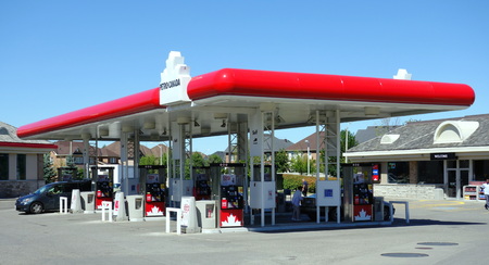 Petro-Canada gas station on September 5, 2013 in Toronto  As of 2008, Petro-Canada was Canada s 11th largest company のeditorial素材