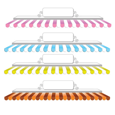 awning illustrationのイラスト素材