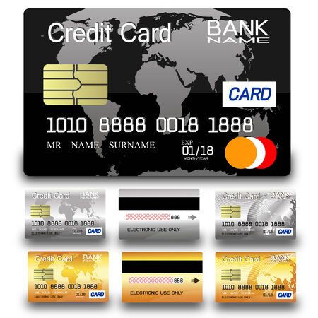 Credit card set のイラスト素材