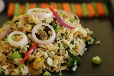 Thai cuisine - Fried rice with dried fishの素材 [FY31017881224] | ストックフォトの ...