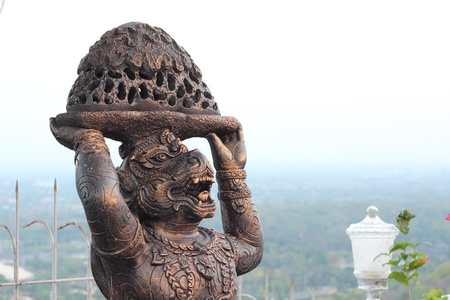 Hanuman statue, Wat Phra That Doi Kum, Chiangmai, Thailandの写真素材