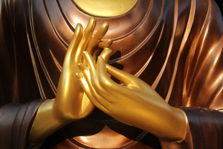 Buddha hand, Watpadarapirom, Maerim, Chiangmai, Thailandの写真素材