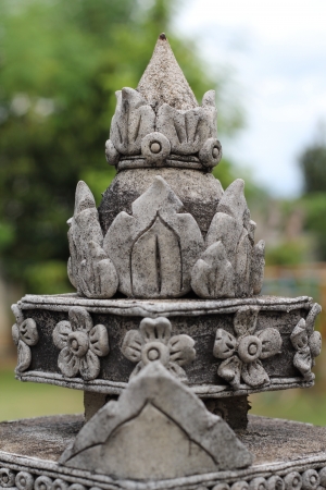 Pillar decoration Thai designの写真素材