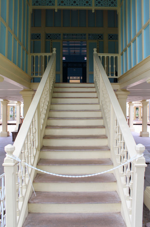 The Maruekhathayawan Palace, Cha-um,  Petchburi, Thailand.のeditorial素材