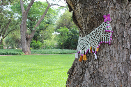 Worship tree in the garden.