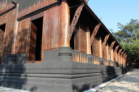 Black house museum, Chiangrai, Thailand.のeditorial素材