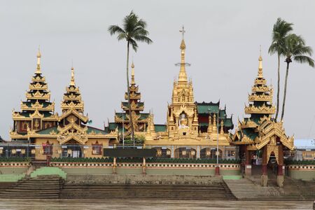 Yele Phaya temple (Pagoda on island), Syriam, Myanmar.