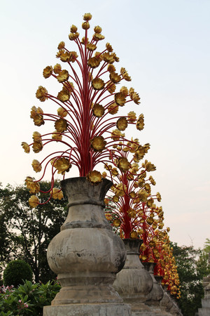 Wat Ban Den beautiful and famous Thai temple, Chiangmai, Northern Thailand.の写真素材