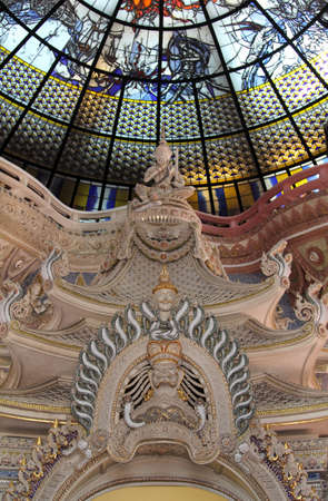 Samut Prakan, Thailand - March 14, 2020: Interior of the hall at the Erawan Museum a  private museum, Samut Prakan province, Thailand.のeditorial素材