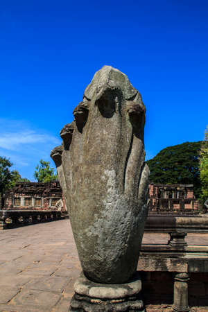 Historical and ancient the ruins at thailandの写真素材