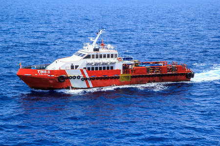 Offshore cargo ship Industry oil and gas production petroleum .の写真素材