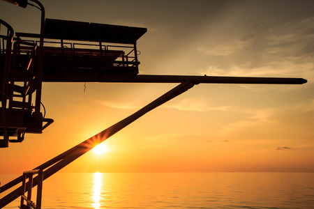 Offshore Industry oil and gas production petroleum pipeline.の写真素材