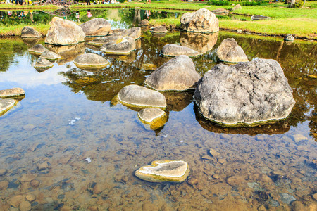 Cascade rocks sights along the natural tropical forests.の写真素材