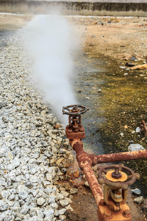 Steam valve Industry production petroleum and pipeline.の写真素材