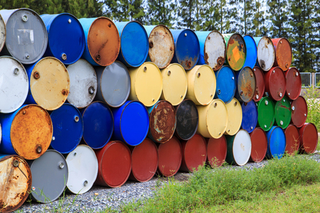 Rusty oil tank corrosion in industrial applications.