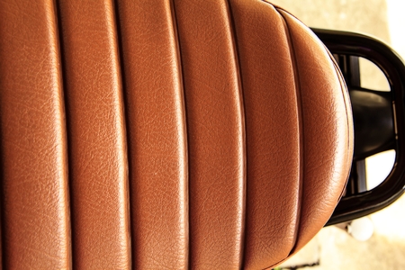 Color image of the saddle of a motorcycle.の写真素材