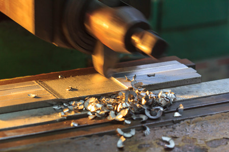 Lathe Turning the metal industry to produce and crafts.の写真素材