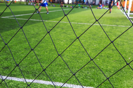 Goal net. Shallow perspective. Great design element.