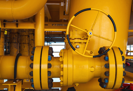Offshore the Industry oil and gas production petroleum pipeline.の写真素材
