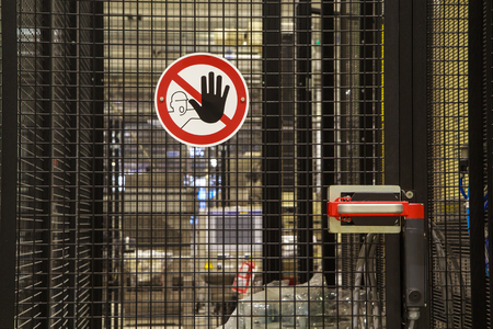 Signs do not touch authorized personnel only