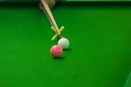 Ball and Snooker Player, man play snooker