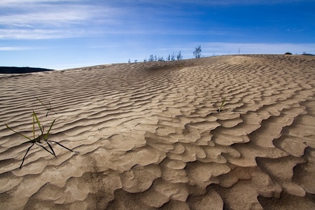 Sand pattern of volcano indonesia