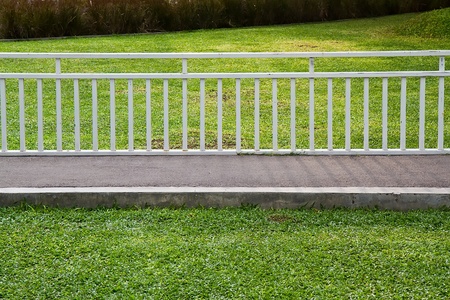 White Fenceの写真素材