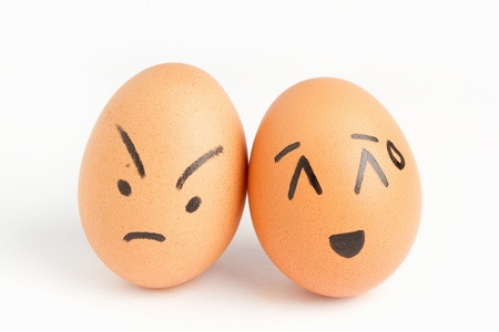 Eggs, smiling