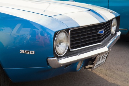 HUA HIN, THAILAND - DEC 16: Chevrolet Camaro 1968  Vintage cars display in Hua Hin Vintage Cars Parade Festival 2011 at Hua Hin floating market on December 16, 2011 in Hua Hin, Thailand.のeditorial素材