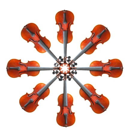 wooden cello isolated on white backgroundの写真素材