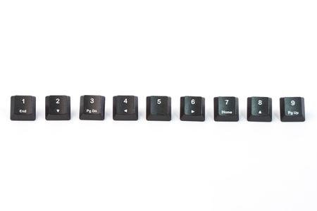 Black keyboard buttons