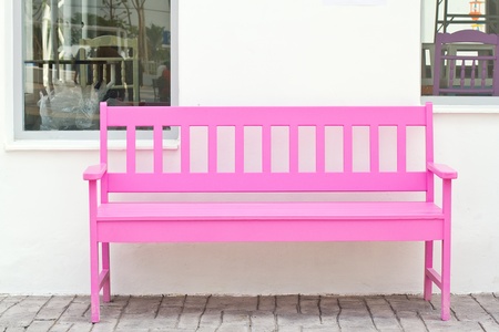 pink chairの写真素材