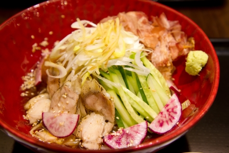 Hiyashi Chuka , Japanese Cold Noodles Saladの写真素材