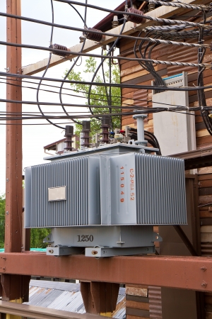 transformer in substation