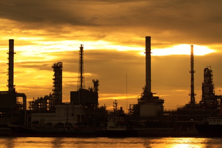 Oil refineryのeditorial素材