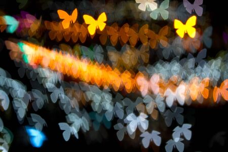 Abstract butterfly bokeh background, light bokeh backgroundの写真素材